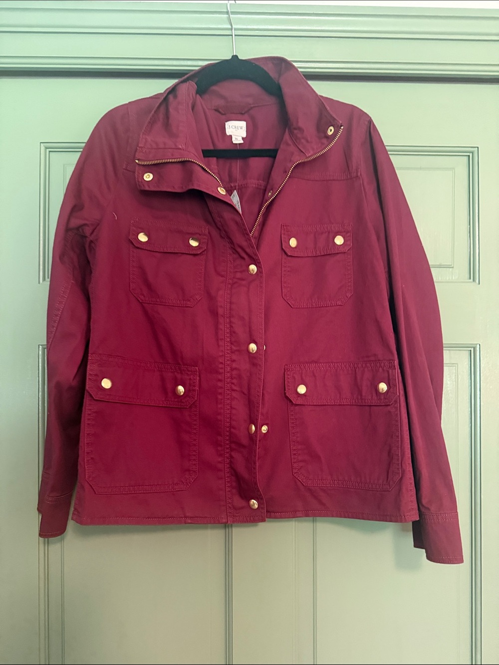 J. Crew Maroon Utility Anorak Jacket